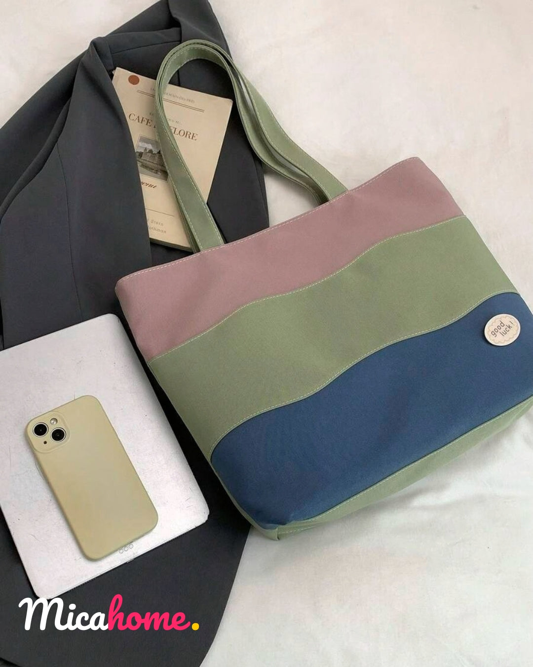 Bolso multicolor de gran capacidad