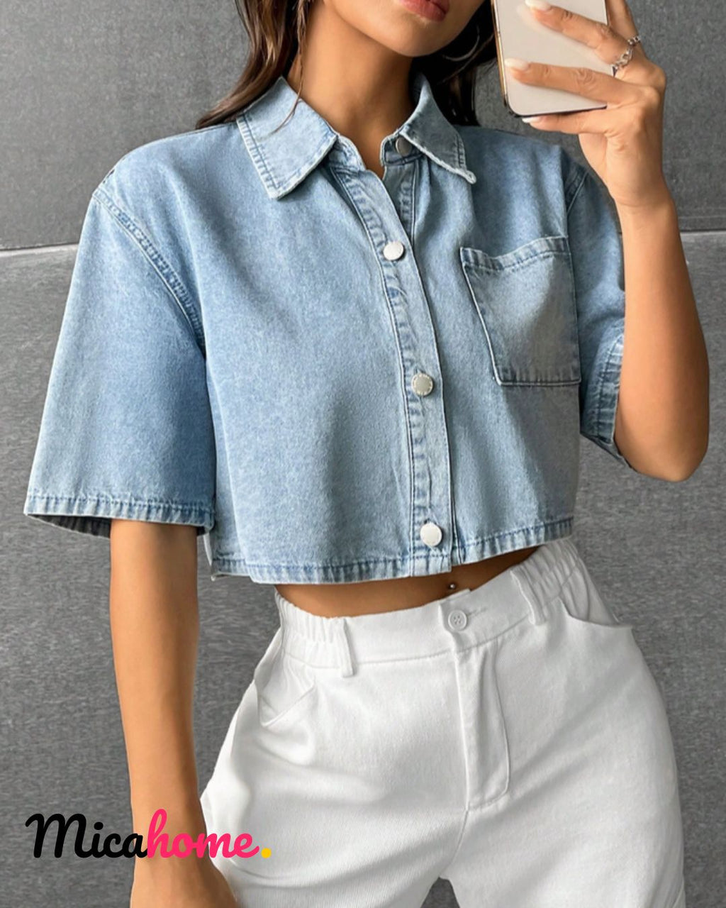 Camisa mezclilla