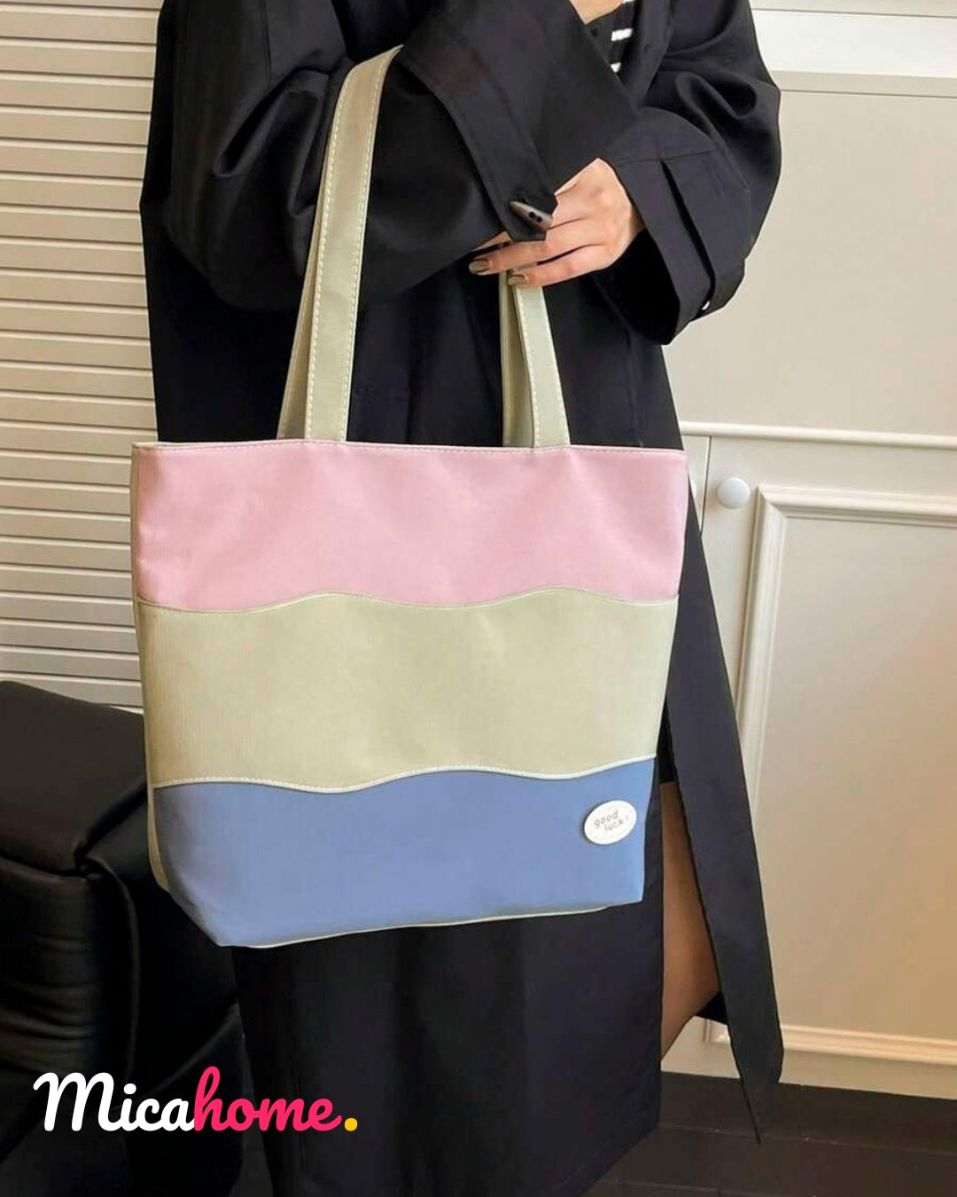 Bolso multicolor de gran capacidad