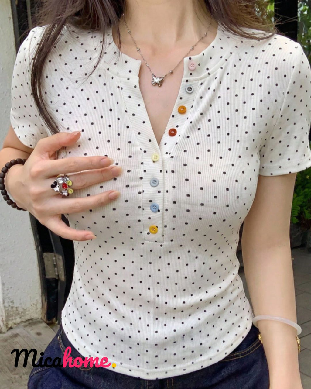 Camiseta casual blanca
