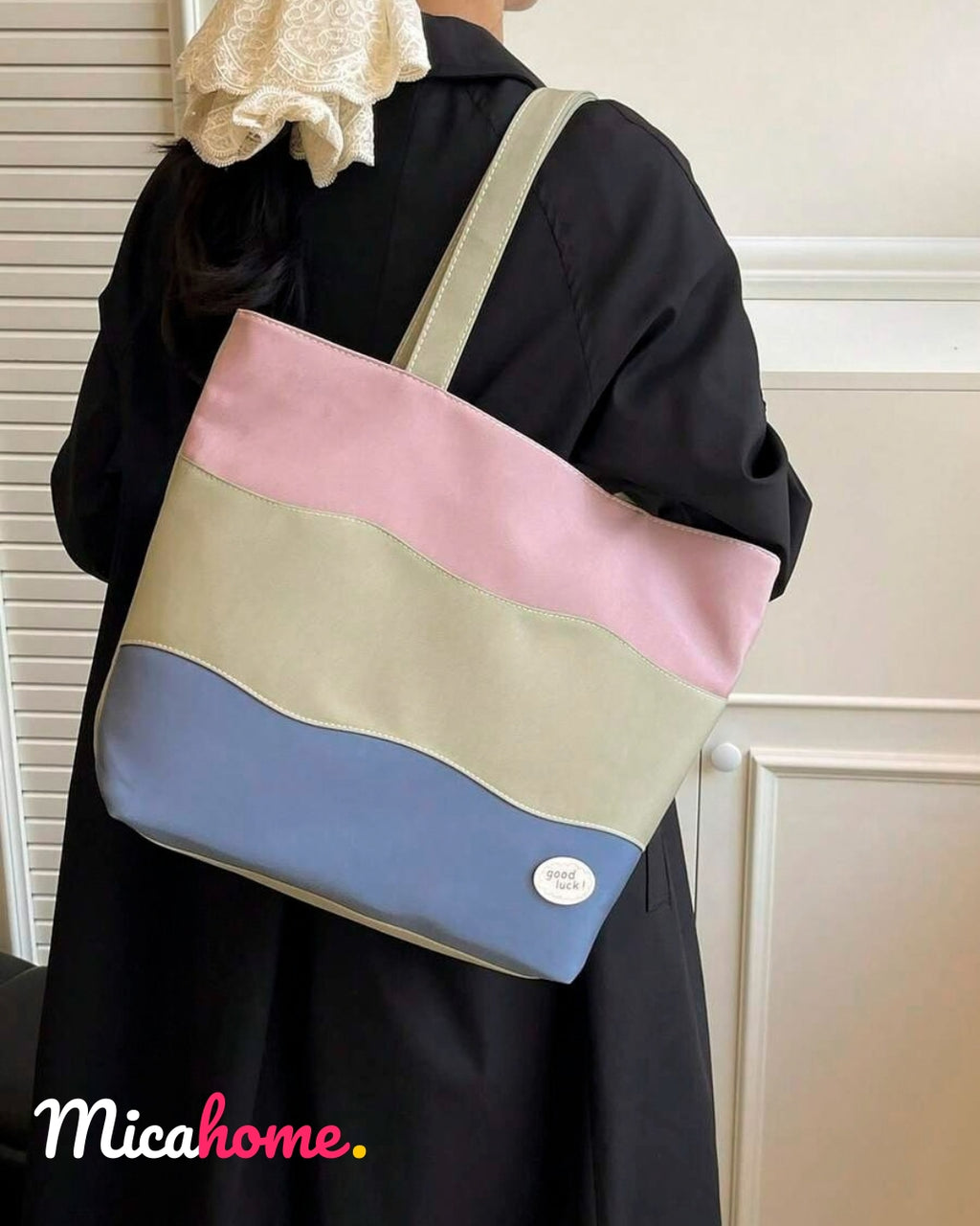 Bolso multicolor de gran capacidad