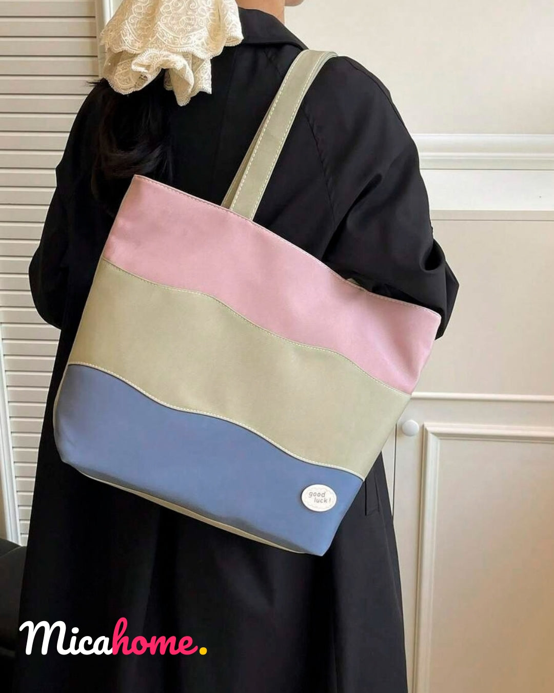 Bolso multicolor de gran capacidad