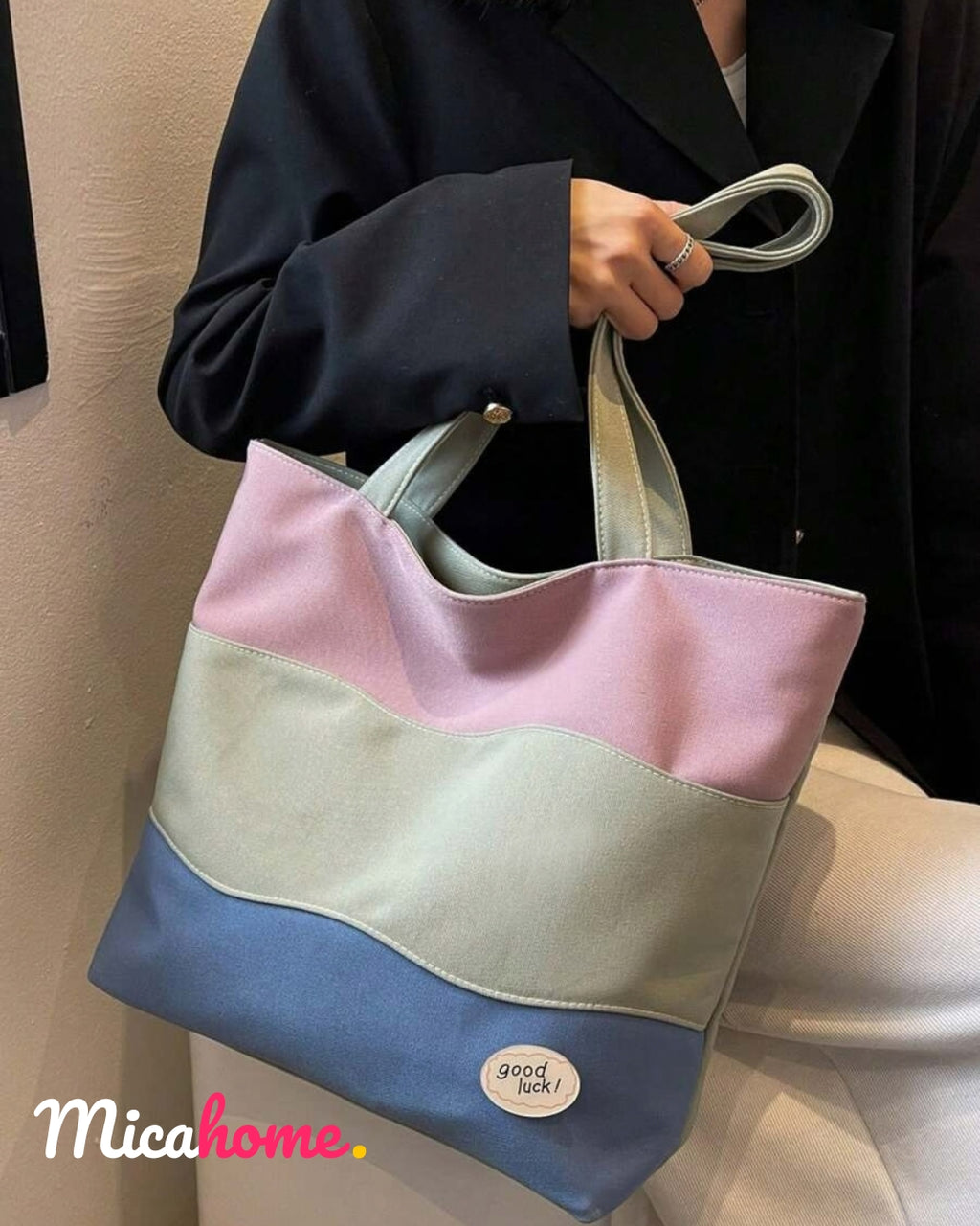 Bolso multicolor de gran capacidad