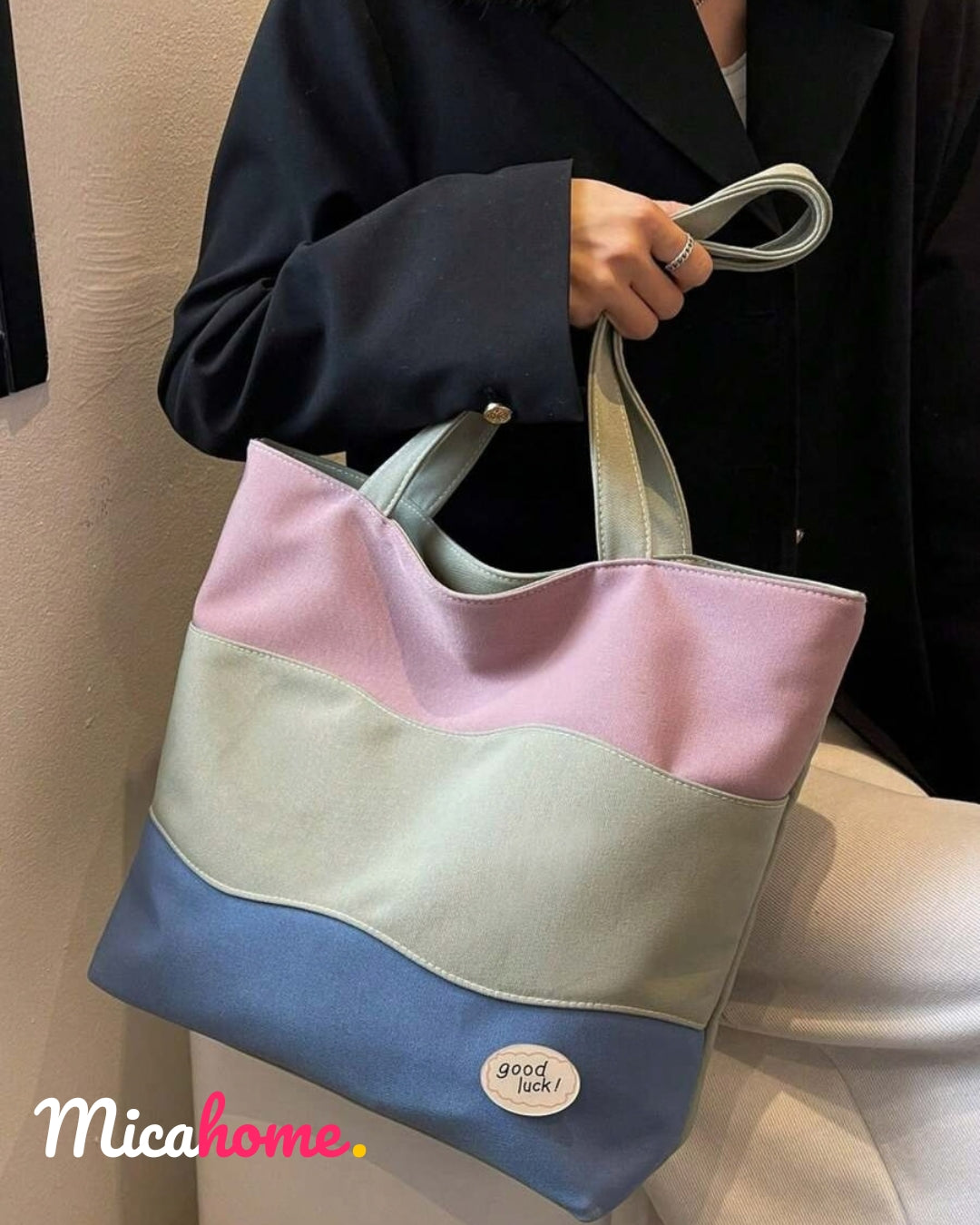 Bolso multicolor de gran capacidad