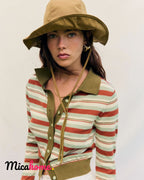 Cardigan de Punto a Rayas